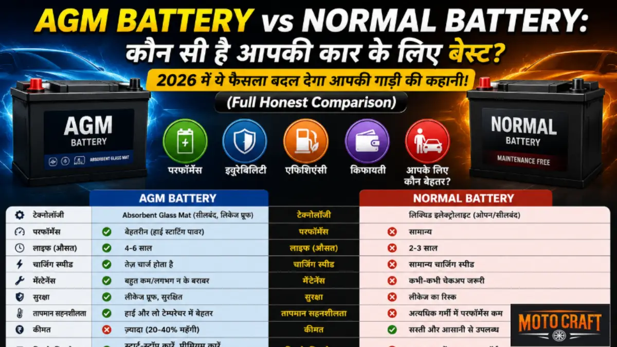 AGM Battery vs Normal Battery